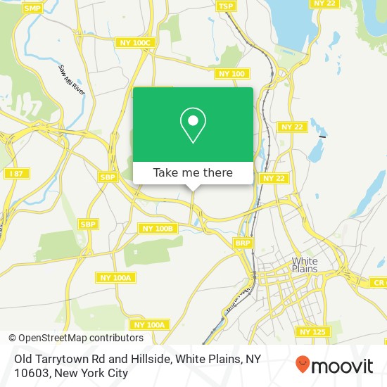 Old Tarrytown Rd and Hillside, White Plains, NY 10603 map