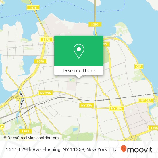 Mapa de 16110 29th Ave, Flushing, NY 11358