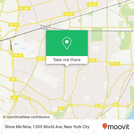 Mapa de Shine Me Now, 1300 World Ave