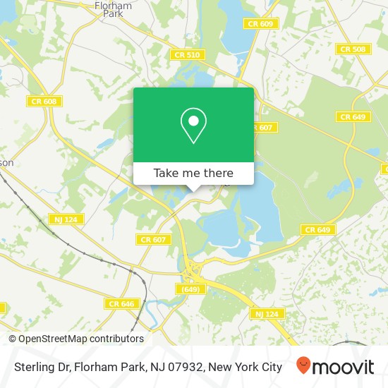 Mapa de Sterling Dr, Florham Park, NJ 07932