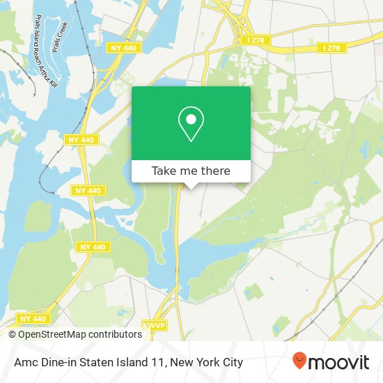 Mapa de Amc Dine-in Staten Island 11