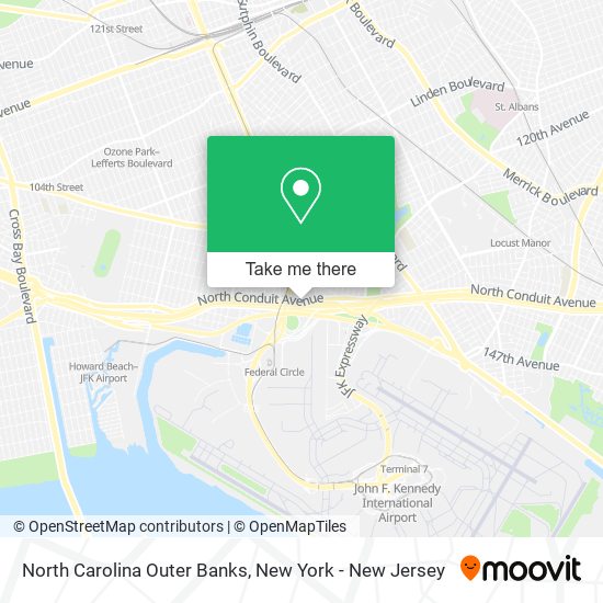 Mapa de North Carolina Outer Banks