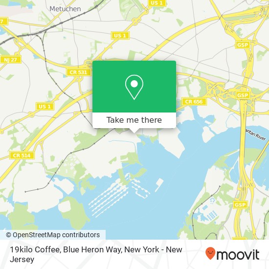 19kilo Coffee, Blue Heron Way map