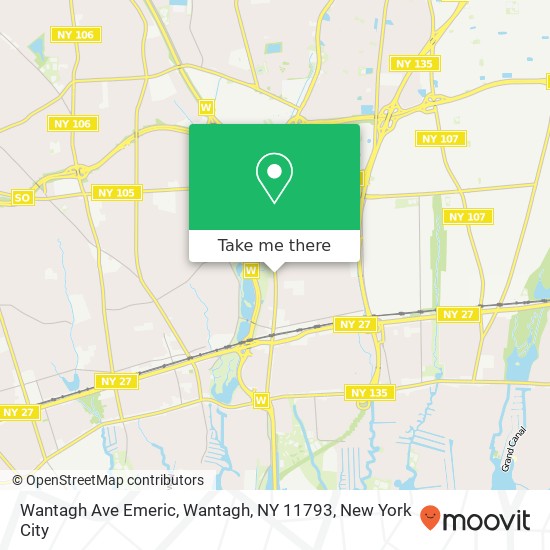 Mapa de Wantagh Ave Emeric, Wantagh, NY 11793