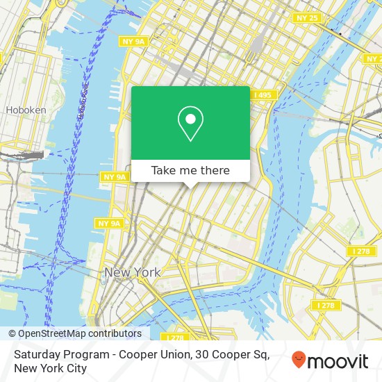 Saturday Program - Cooper Union, 30 Cooper Sq map