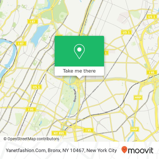 Yanetfashion.Com, Bronx, NY 10467 map
