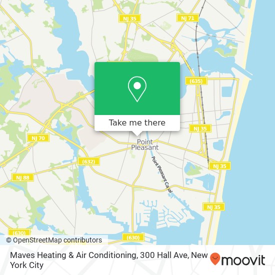 Maves Heating & Air Conditioning, 300 Hall Ave map