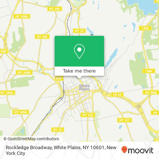 Rockledge Broadway, White Plains, NY 10601 map