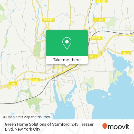 Green Home Solutions of Stamford, 243 Tresser Blvd map