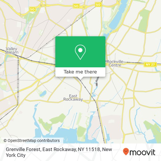 Mapa de Grenville Forest, East Rockaway, NY 11518