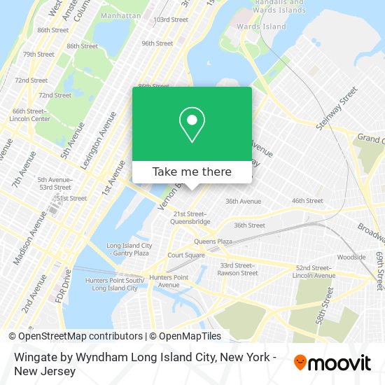 Wingate by Wyndham Long Island City map