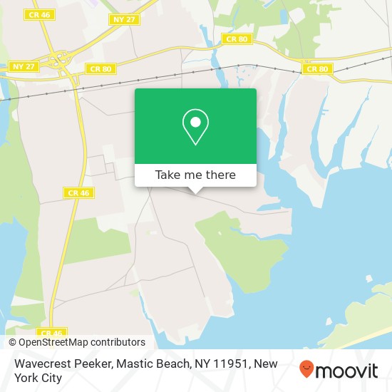 Wavecrest Peeker, Mastic Beach, NY 11951 map