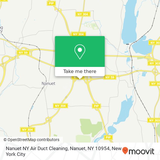 Mapa de Nanuet NY Air Duct Cleaning, Nanuet, NY 10954