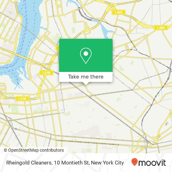 Mapa de Rheingold Cleaners, 10 Montieth St