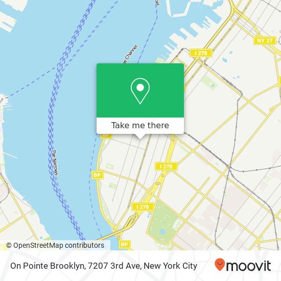 Mapa de On Pointe Brooklyn, 7207 3rd Ave