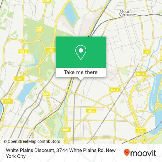 White Plains Discount, 3744 White Plains Rd map