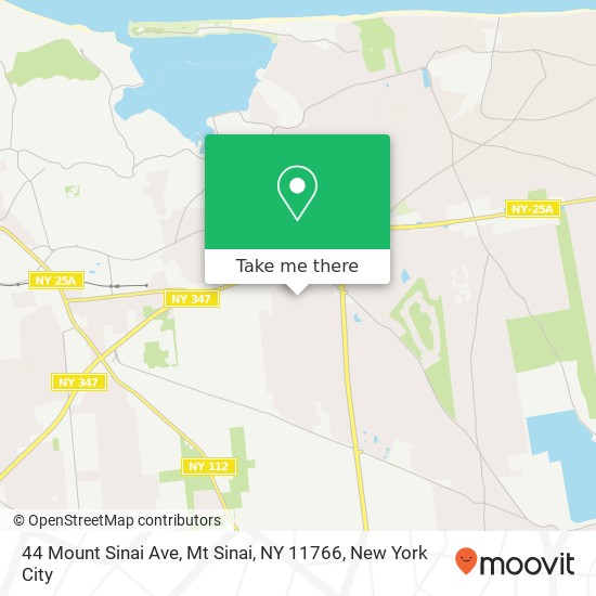 Mapa de 44 Mount Sinai Ave, Mt Sinai, NY 11766