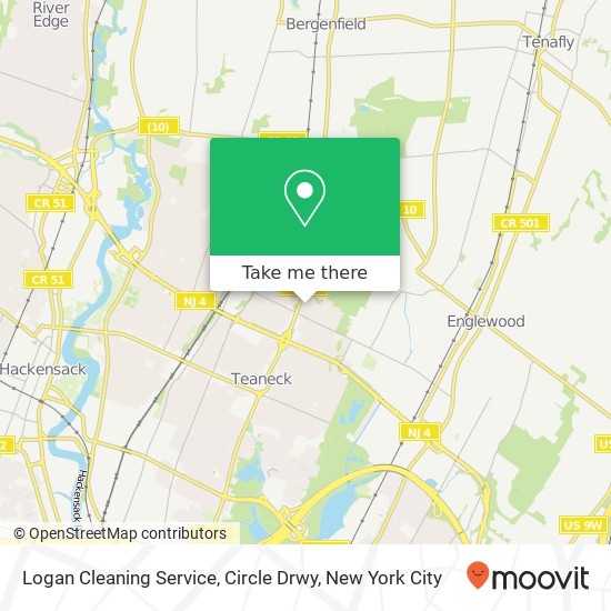 Mapa de Logan Cleaning Service, Circle Drwy