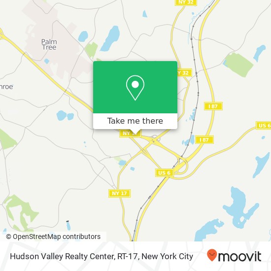 Mapa de Hudson Valley Realty Center, RT-17