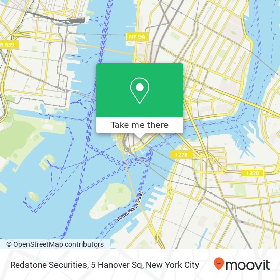 Redstone Securities, 5 Hanover Sq map