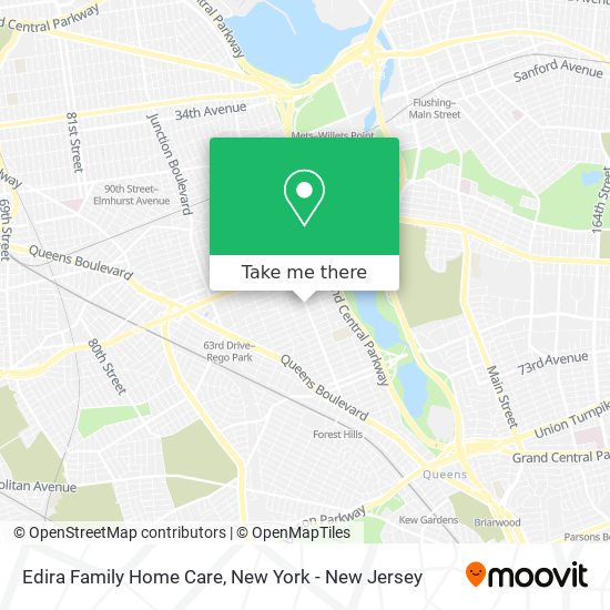 Edira Family Home Care map