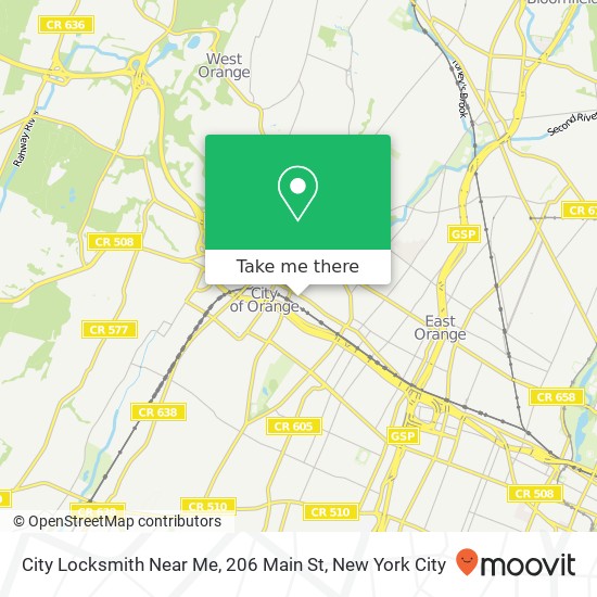 Mapa de City Locksmith Near Me, 206 Main St