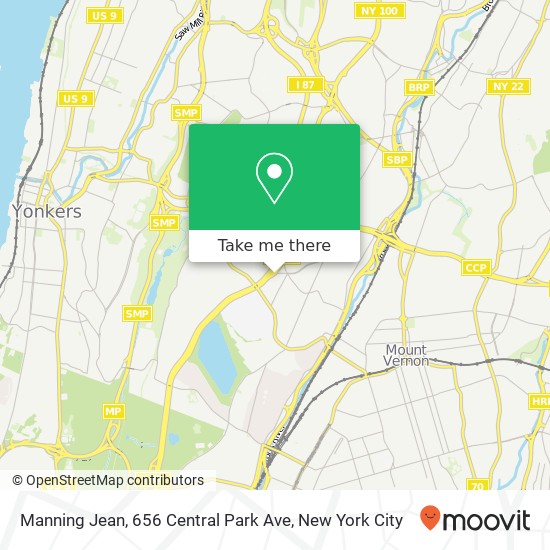 Mapa de Manning Jean, 656 Central Park Ave