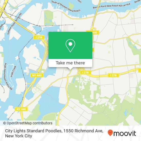 Mapa de City Lights Standard Poodles, 1550 Richmond Ave