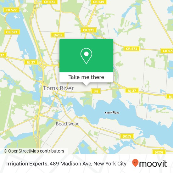 Irrigation Experts, 489 Madison Ave map