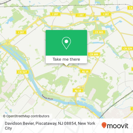 Mapa de Davidson Bevier, Piscataway, NJ 08854