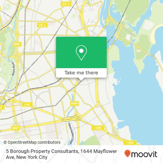 5 Borough Property Consultants, 1644 Mayflower Ave map