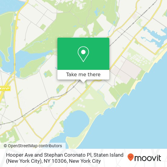Mapa de Hooper Ave and Stephan Coronato Pl, Staten Island (New York City), NY 10306