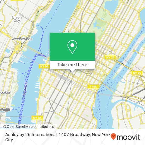 Mapa de Ashley by 26 International, 1407 Broadway