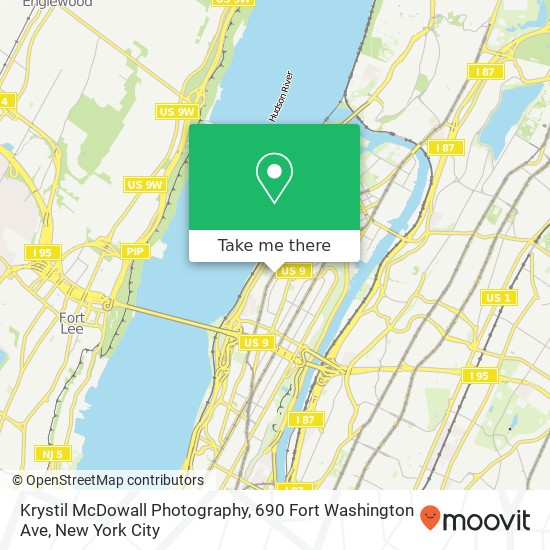 Mapa de Krystil McDowall Photography, 690 Fort Washington Ave