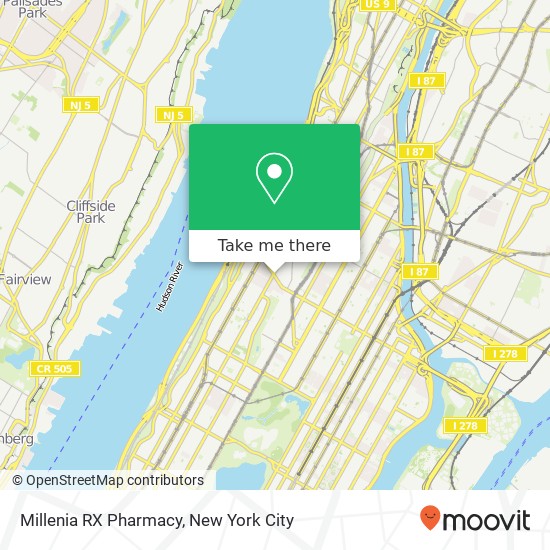 Mapa de Millenia RX Pharmacy