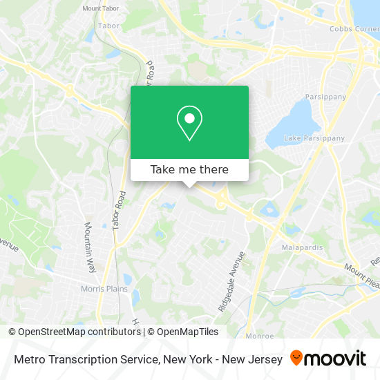 Metro Transcription Service map