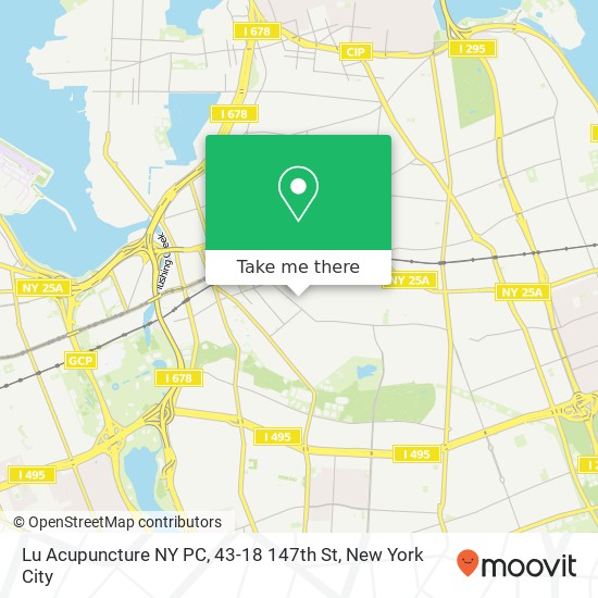 Lu Acupuncture NY PC, 43-18 147th St map