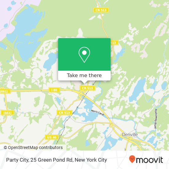 Mapa de Party City, 25 Green Pond Rd