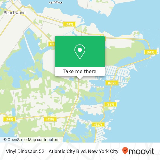 Vinyl Dinosaur, 521 Atlantic City Blvd map