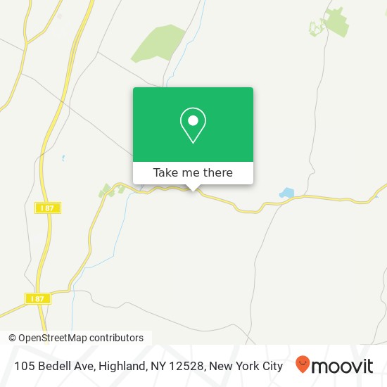 105 Bedell Ave, Highland, NY 12528 map