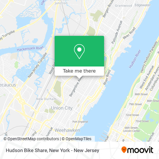 Mapa de Hudson Bike Share