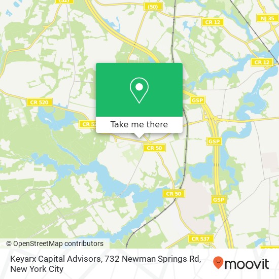 Keyarx Capital Advisors, 732 Newman Springs Rd map