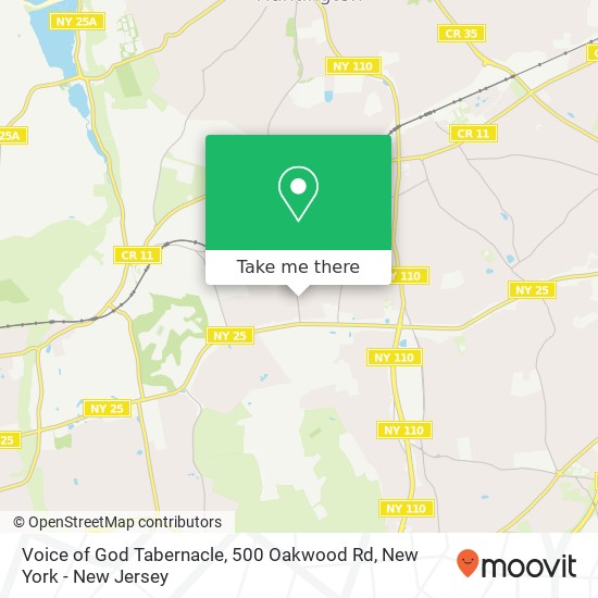 Mapa de Voice of God Tabernacle, 500 Oakwood Rd