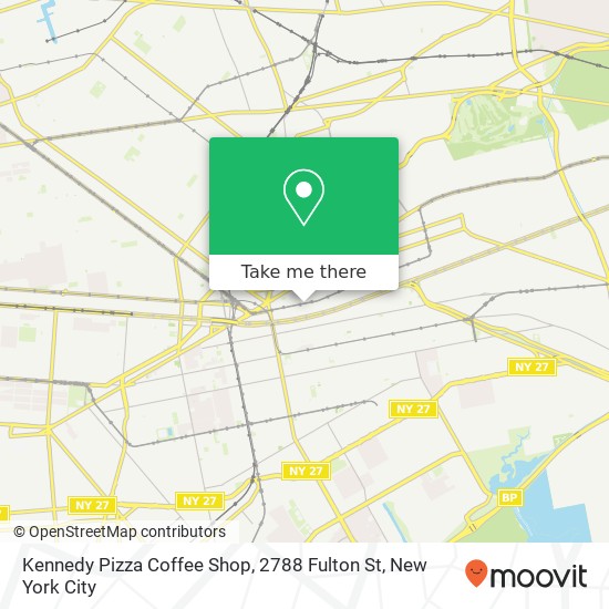 Kennedy Pizza Coffee Shop, 2788 Fulton St map