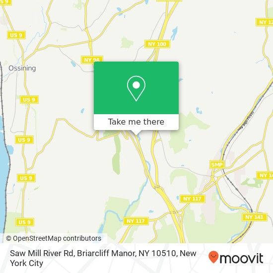 Mapa de Saw Mill River Rd, Briarcliff Manor, NY 10510