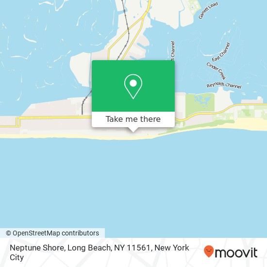 Mapa de Neptune Shore, Long Beach, NY 11561