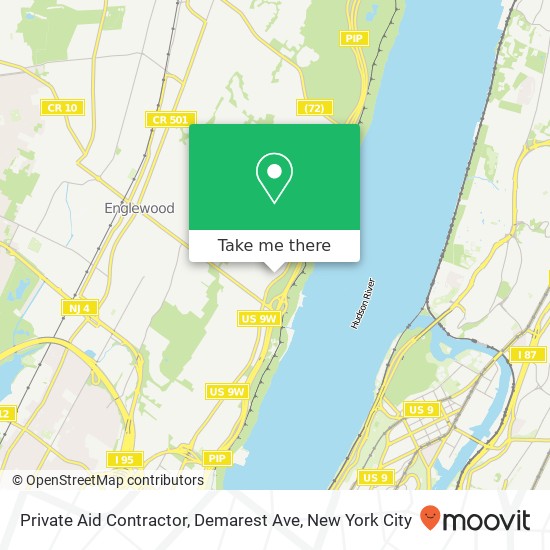 Mapa de Private Aid Contractor, Demarest Ave