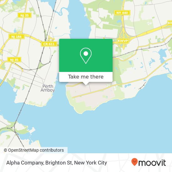 Alpha Company, Brighton St map