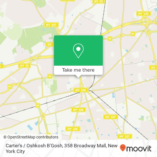 Mapa de Carter's / Oshkosh B'Gosh, 358 Broadway Mall