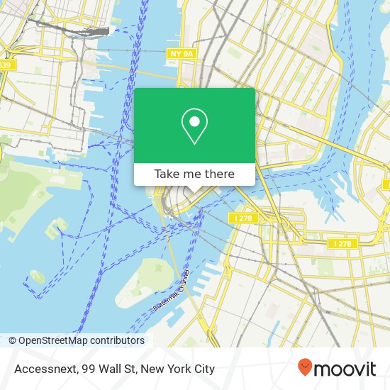 Accessnext, 99 Wall St map